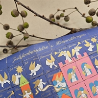 guld-hvide-engle-orange-pink-slot-julemærke-dronning-Margrethe-helark